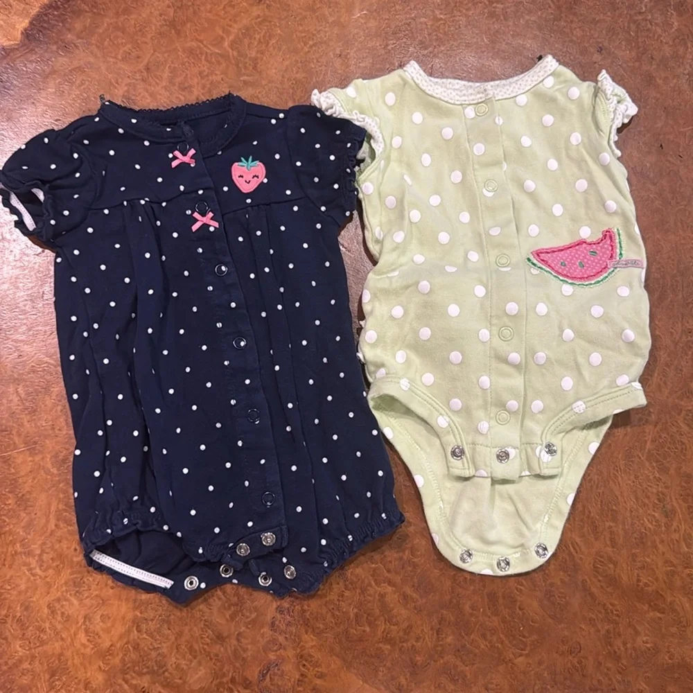 Set of 2 Carters Rompers